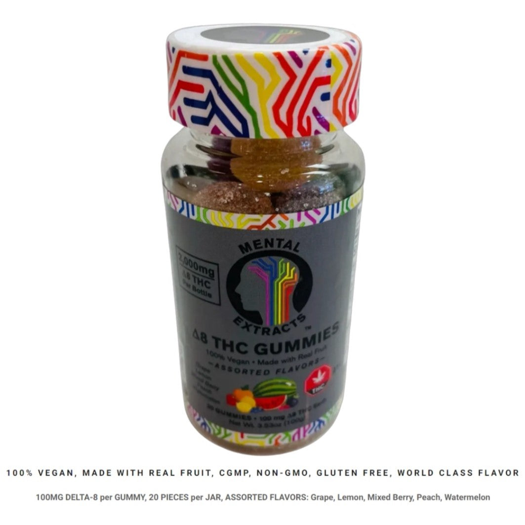 Mental Extracts 100mg Δ8 Gummies