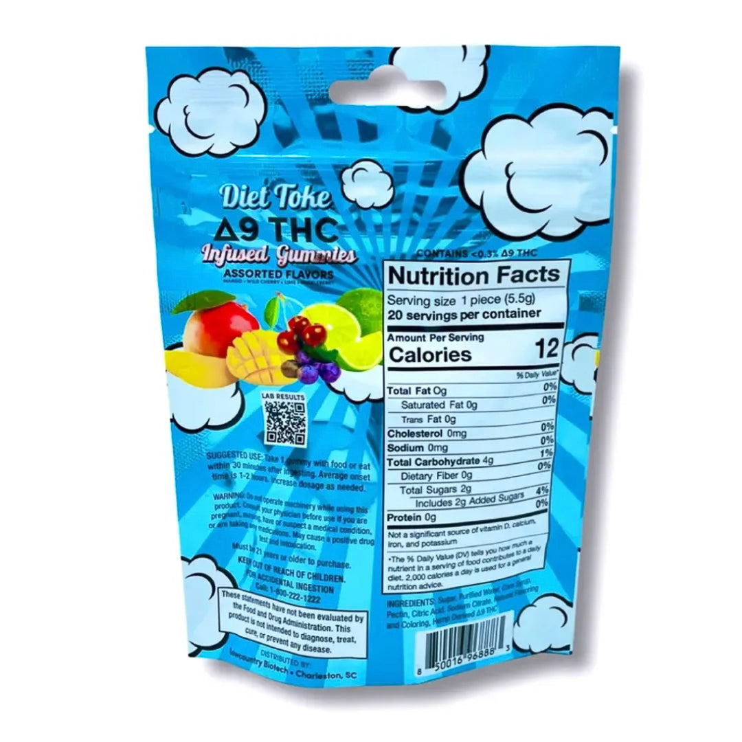 Diet Toke 15mg Δ9 Gummies