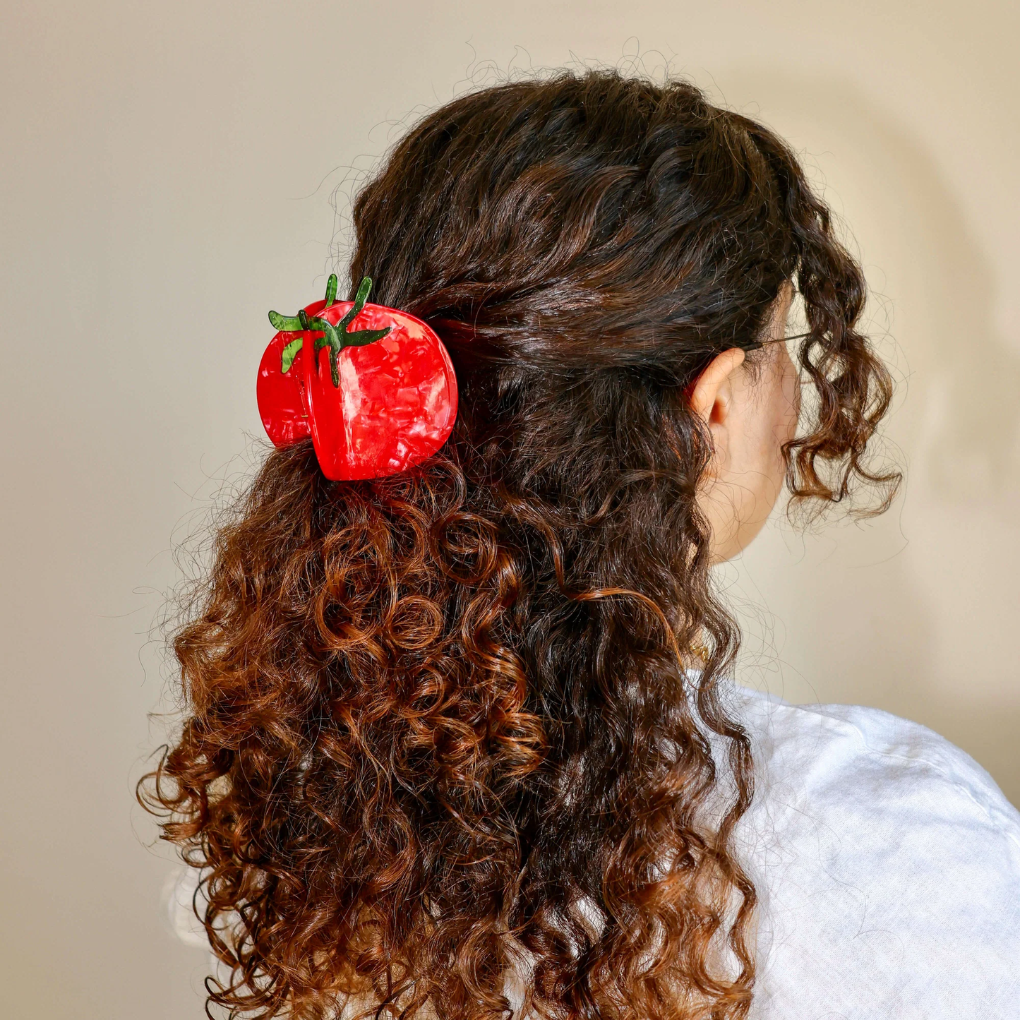 Jenny Lemons Midi Claw Clip - Tomato