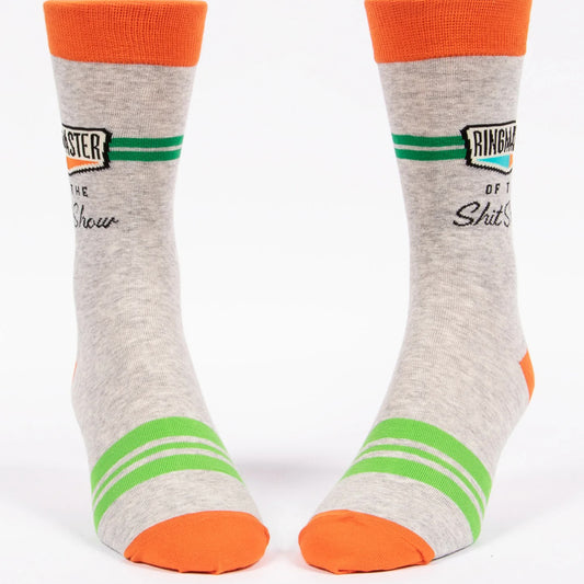 BlueQ Men's Crew Socks - Ringmaster