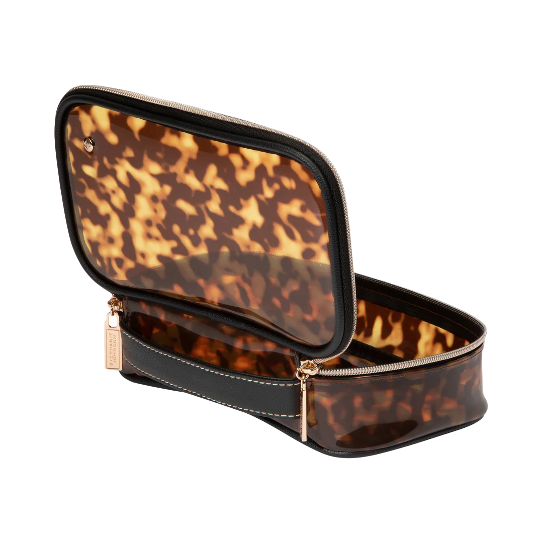 Stephanie Johnson - Claire Medium Makeup Case - Clear Tortoise