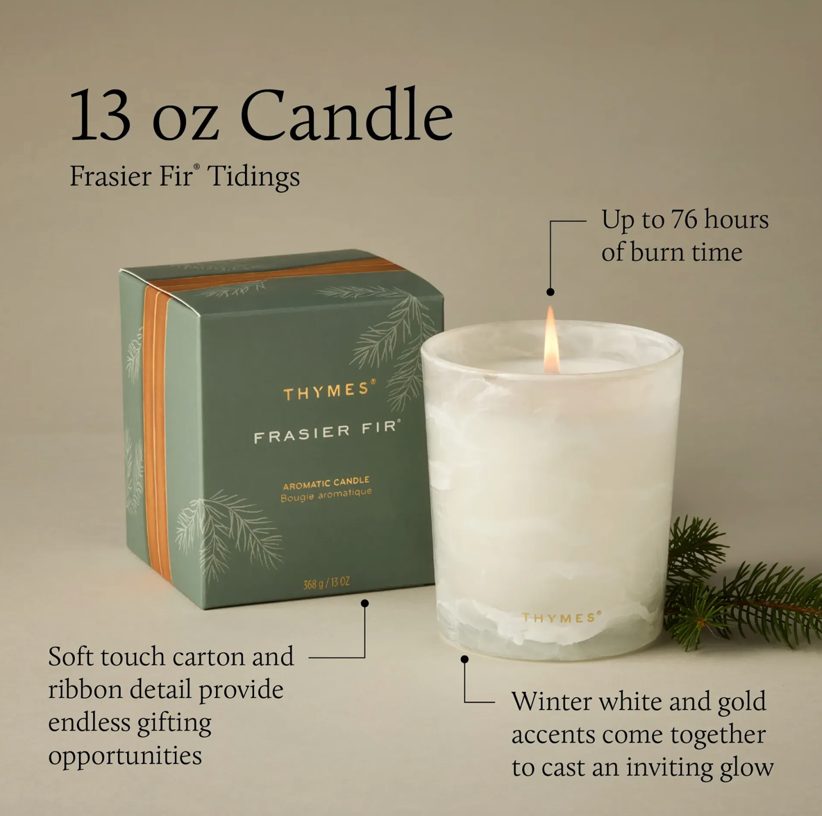 Frasier Fir® Tidings 13 oz Poured Candle