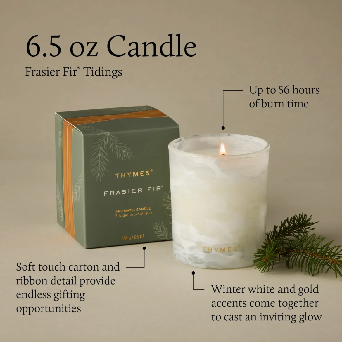 Frasier Fir® Tidings 6.5 oz Poured Candle