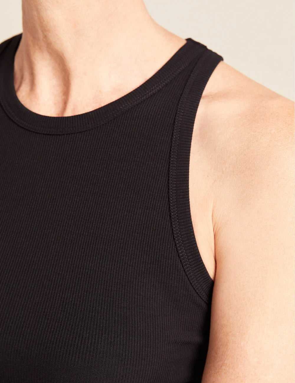 Boody Ribbed Racerback Tank - Black