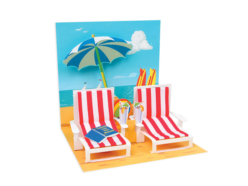 Greeting Card - Beach Chairs