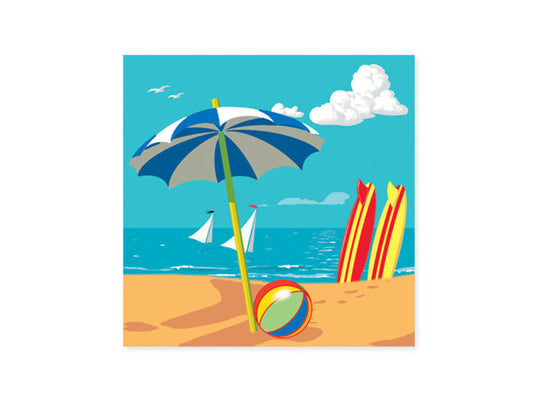 Greeting Card - Beach Chairs