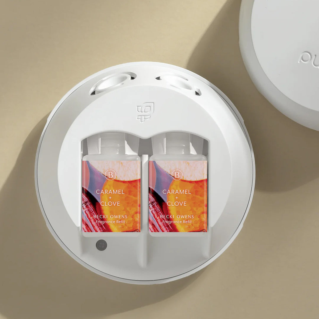 Pura x Becki Owens Diffuser Refill · Caramel + Clove