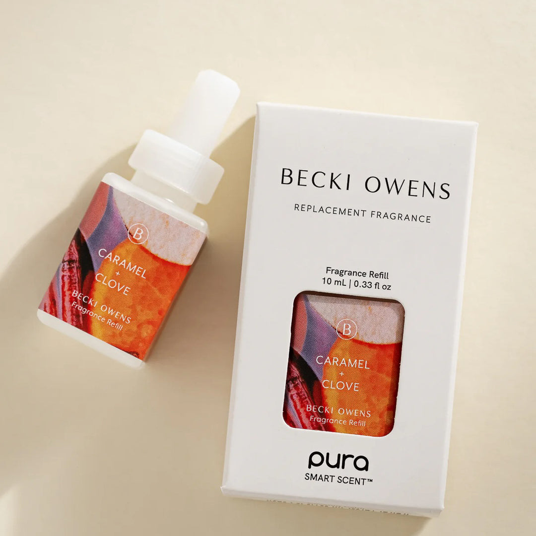 Pura x Becki Owens Diffuser Refill · Caramel + Clove