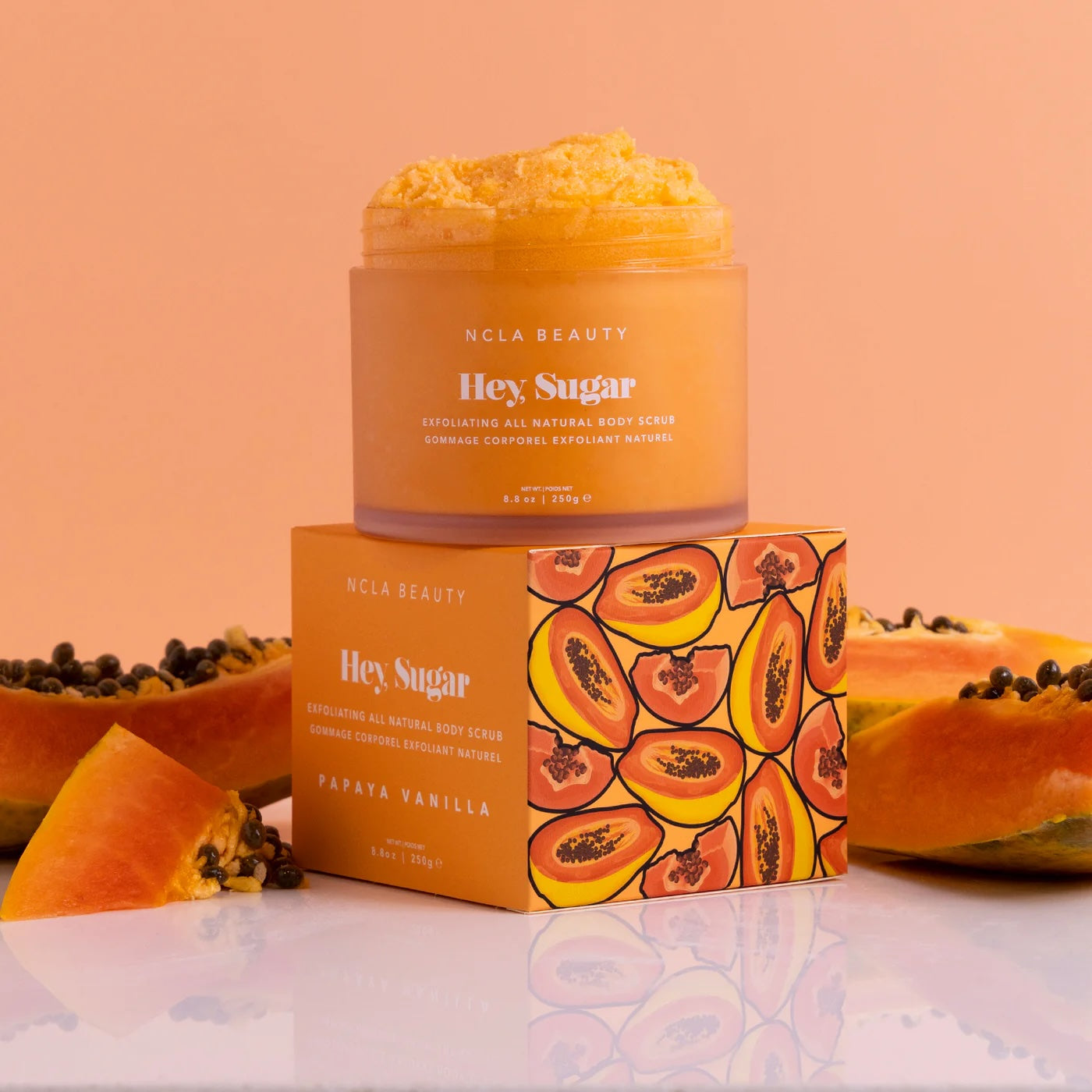 NCLA Beauty Body Sugar Scrub - Papaya Vanilla