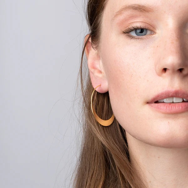 Scout Refined Earring Collection - Crescent Hoops