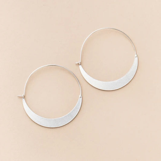 Scout Refined Earring Collection - Crescent Hoops