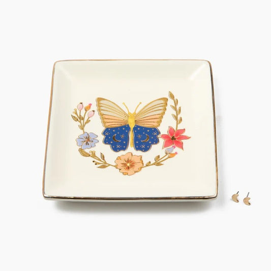 Scout Jewelry Dish & Stud Earring Set - Butterfly
