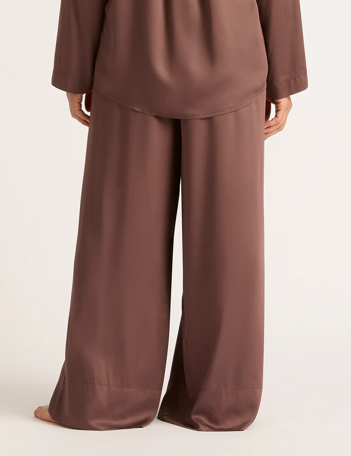 Boody Vegan Silk - Wide Leg Sleep Pant - Garnet
