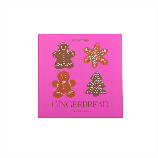 Novelty Cocktail Napkins - Gingerbread