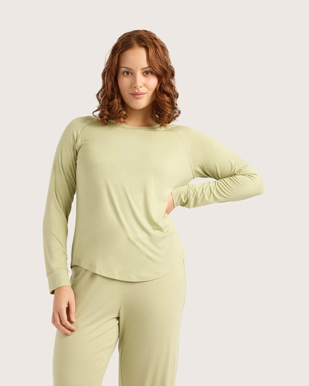 Boody Goodnight Raglan Top - Sage