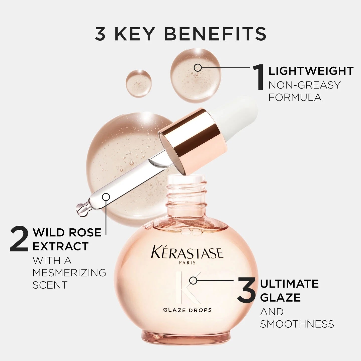 Kérastase Gloss Absolu Glaze Drops · High-Gloss Lightweight Hair Oil