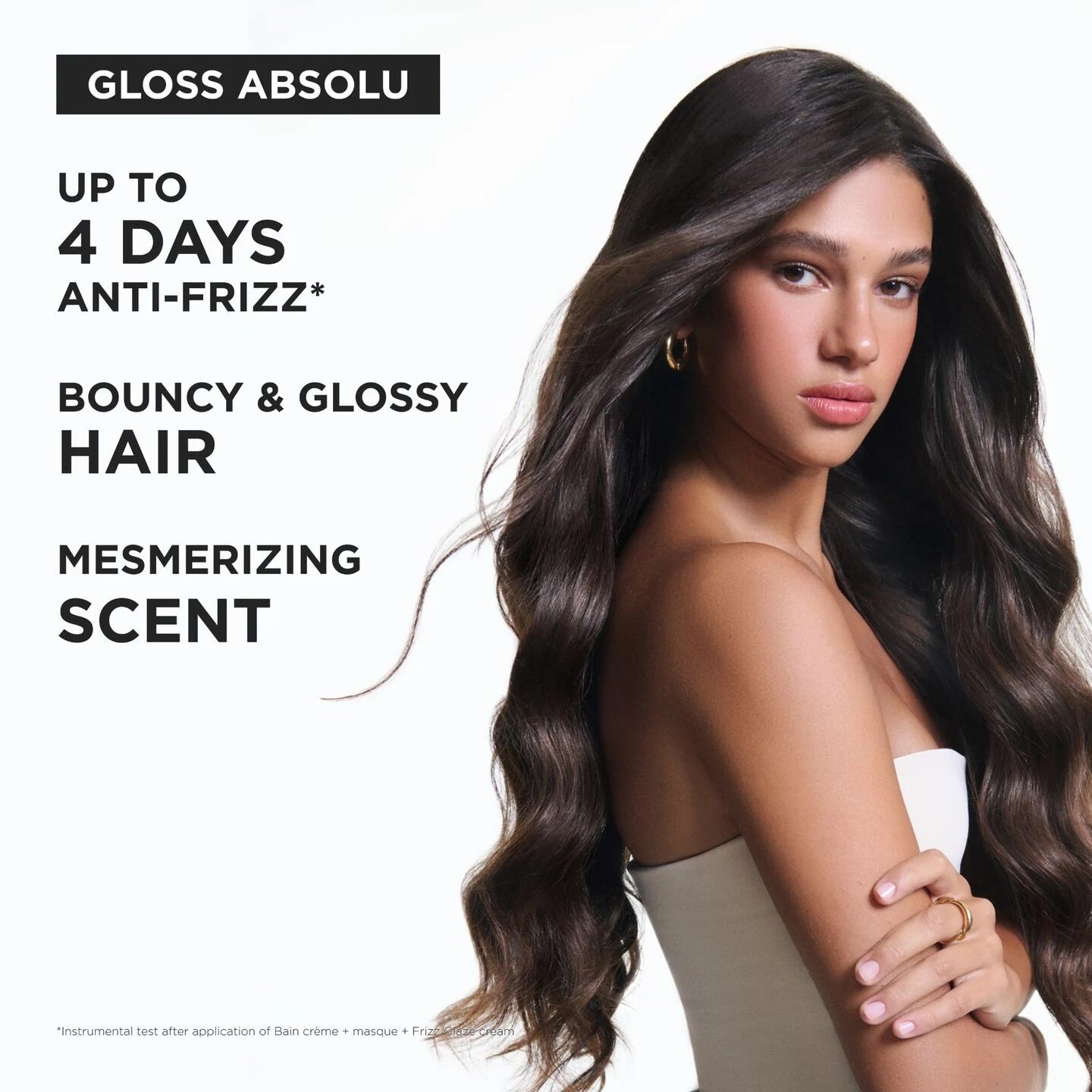 Kérastase Gloss Absolu Masque Crème Hydra-Glaze · Anti-Frizz Hair Mask