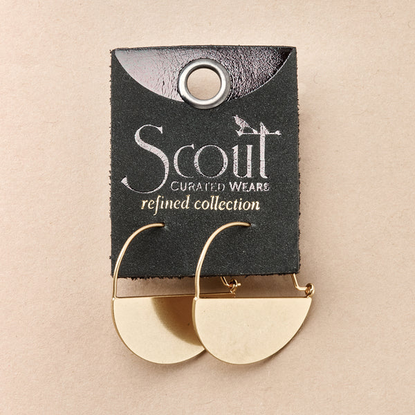 Scout Refined Earring Collection - Lunar Hoop