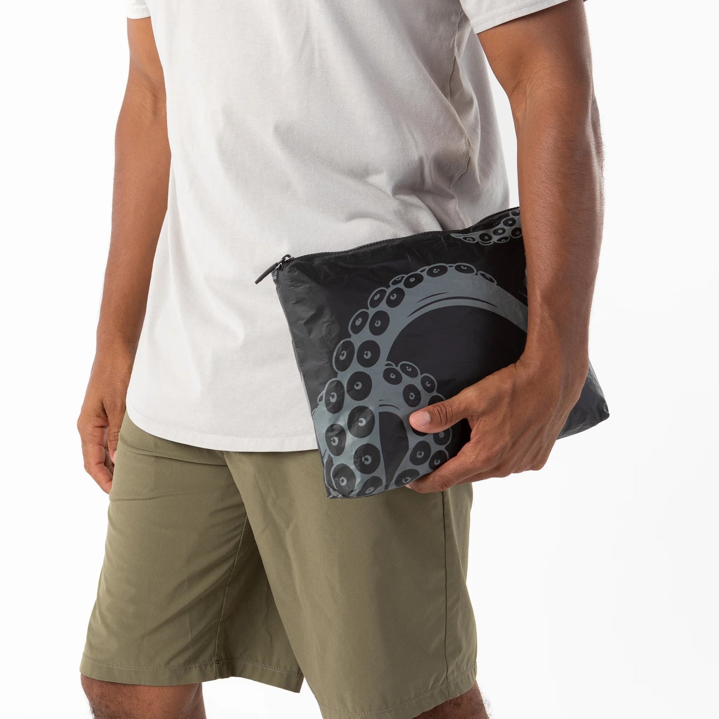 Aloha Mid Pouch (one left) - He'e Charcoal