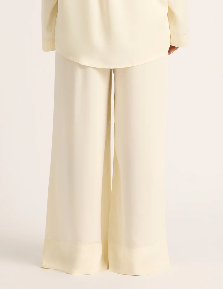 Boody Vegan Silk - Wide Leg Sleep Pant - Pearl