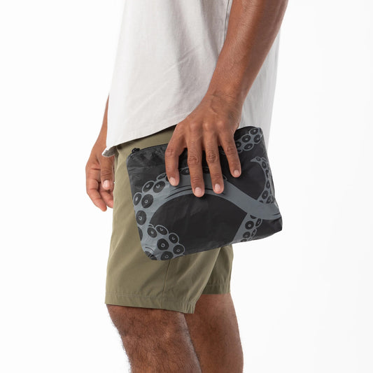 Aloha Small Pouch (one left) - He'e Charcoal