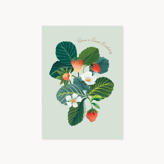 Greeting Card - Strawberries