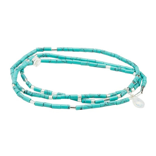 Scout Teardrop Stone Wrap Collection - Turquoise, Opalite & Silver