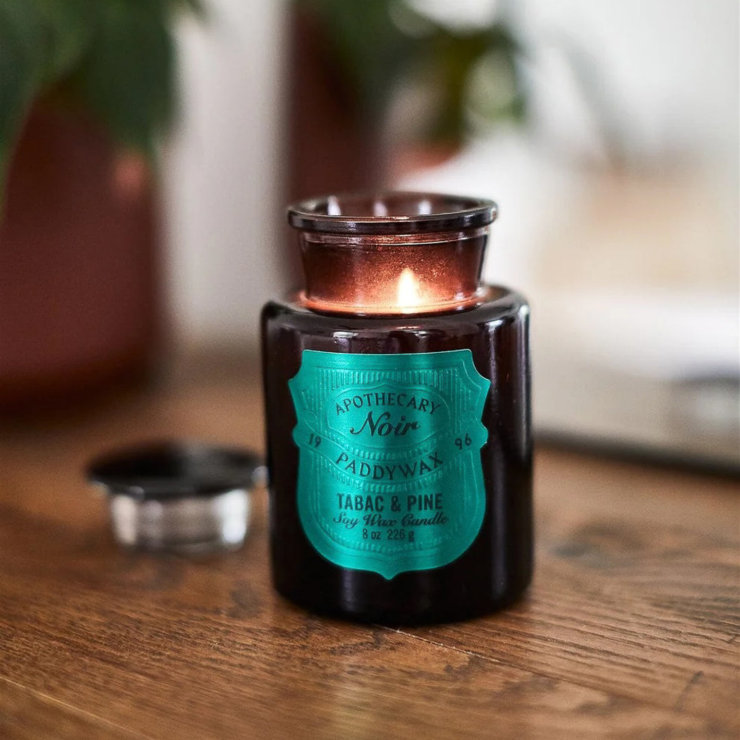 Paddywax Apothecary Noir Candle - Tabac & Pine