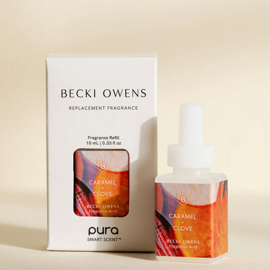 Pura x Becki Owens Diffuser Refill · Caramel + Clove