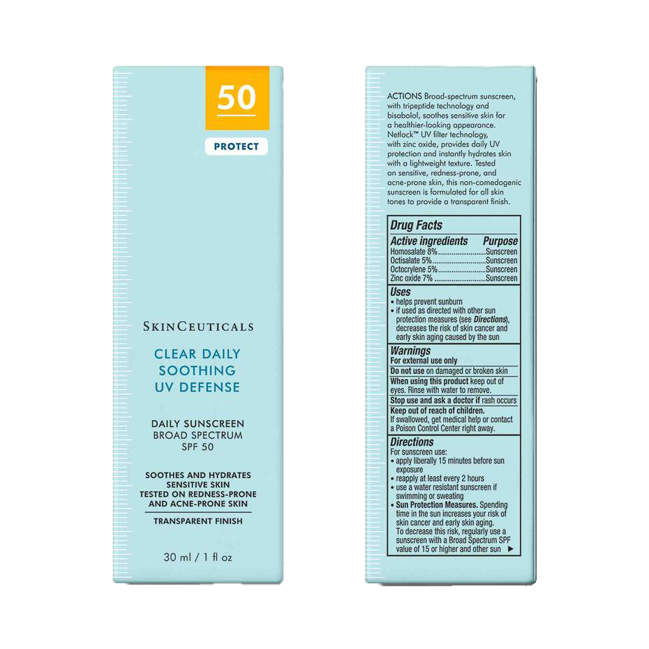 SkinCeuticals Clear Daily Soothing UV Defense Sunscreen SPF 50