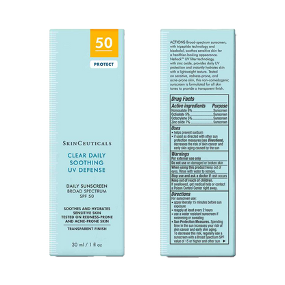 SkinCeuticals Clear Daily Soothing UV Defense Sunscreen SPF 50