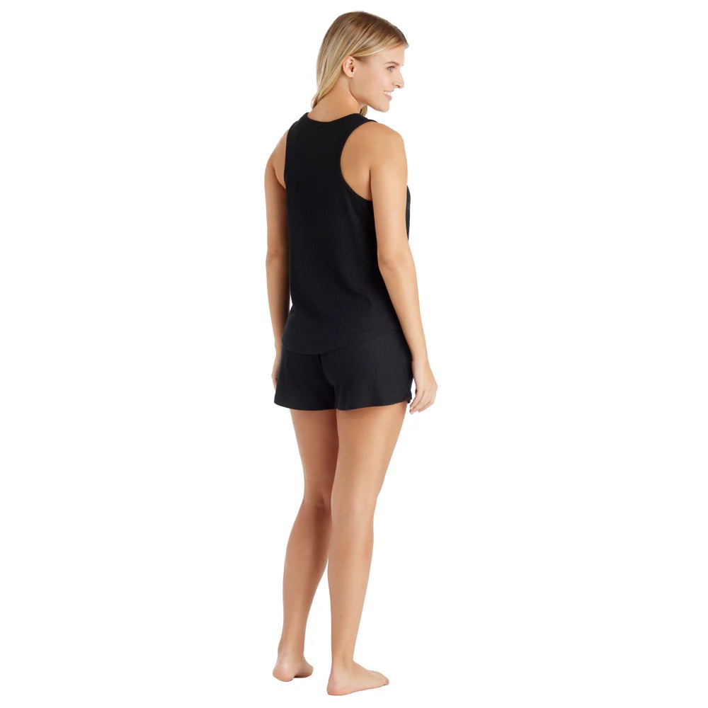 Softies Rib Dream Racerback Short Set - Black