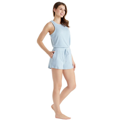 Softies Rib Dream Racerback Short Set - Surf