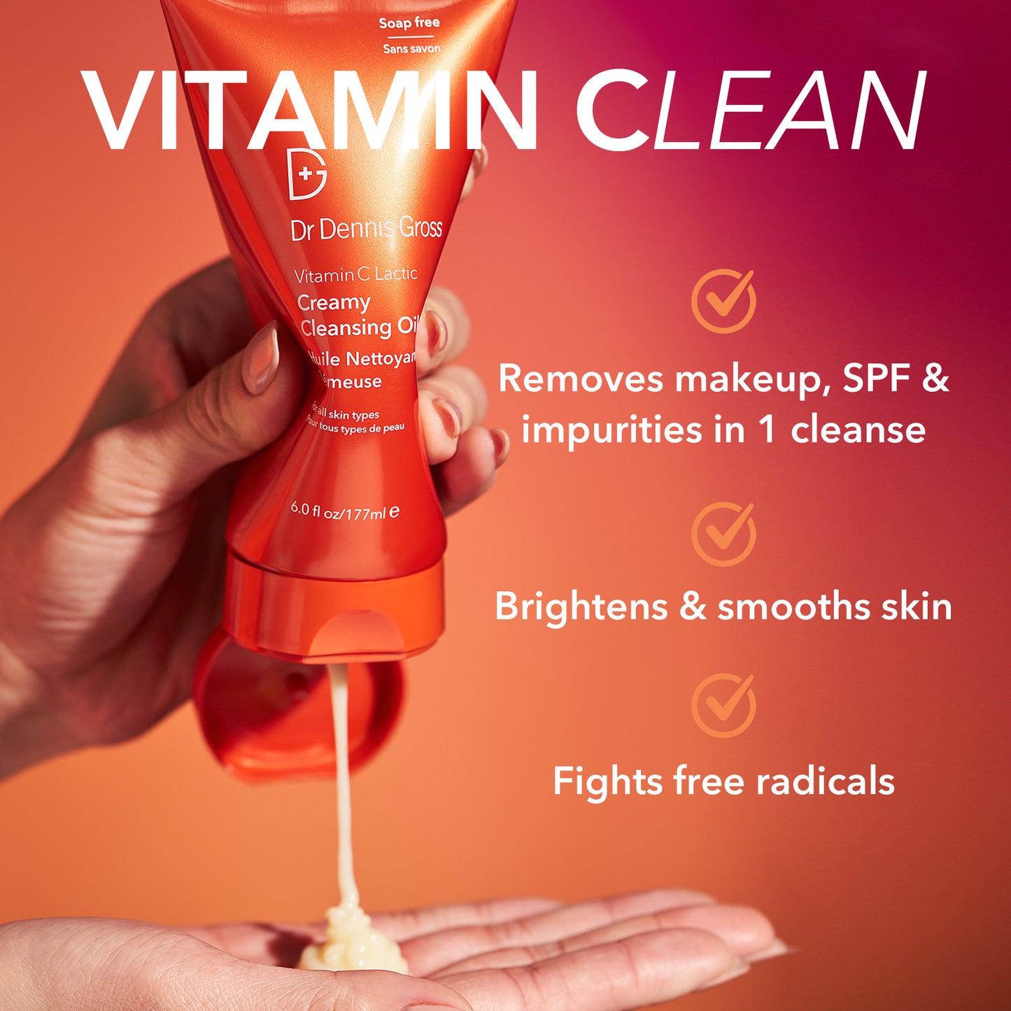 Dr. Dennis Gross Vitamin C Lactic Creamy Cleansing Oil