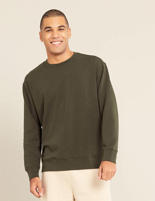 Boody Unisex Crew Neck Sweater - Dark Olive