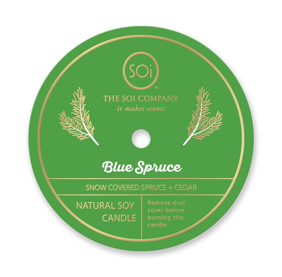 The SOi Co. Holiday Candle - Holly Jolly Blue Spruce