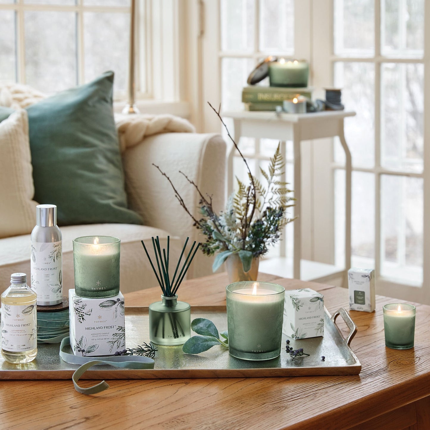 Thymes Highland Frost Large Candle