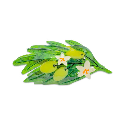 Jenny Lemons Large Claw Clip - Olive Branch