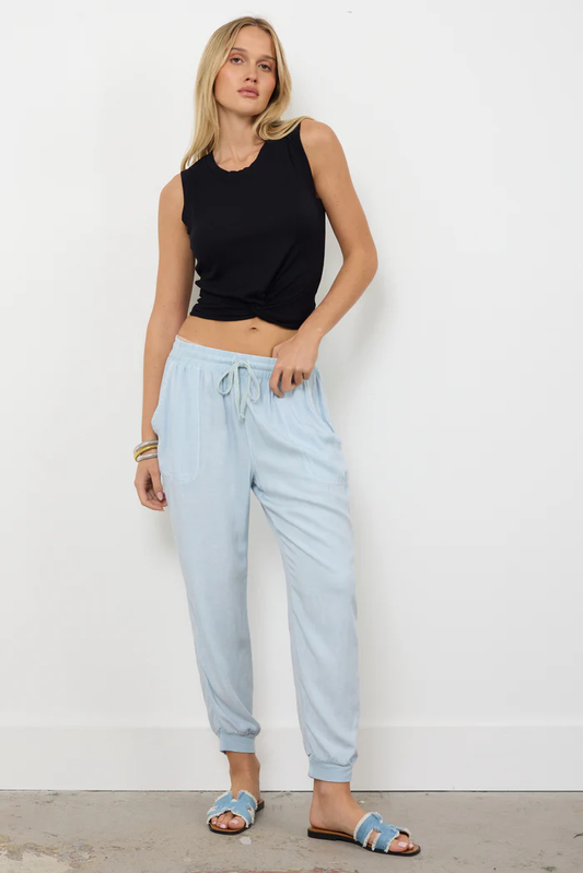 LA Made Kai Knot Crop Top - Black