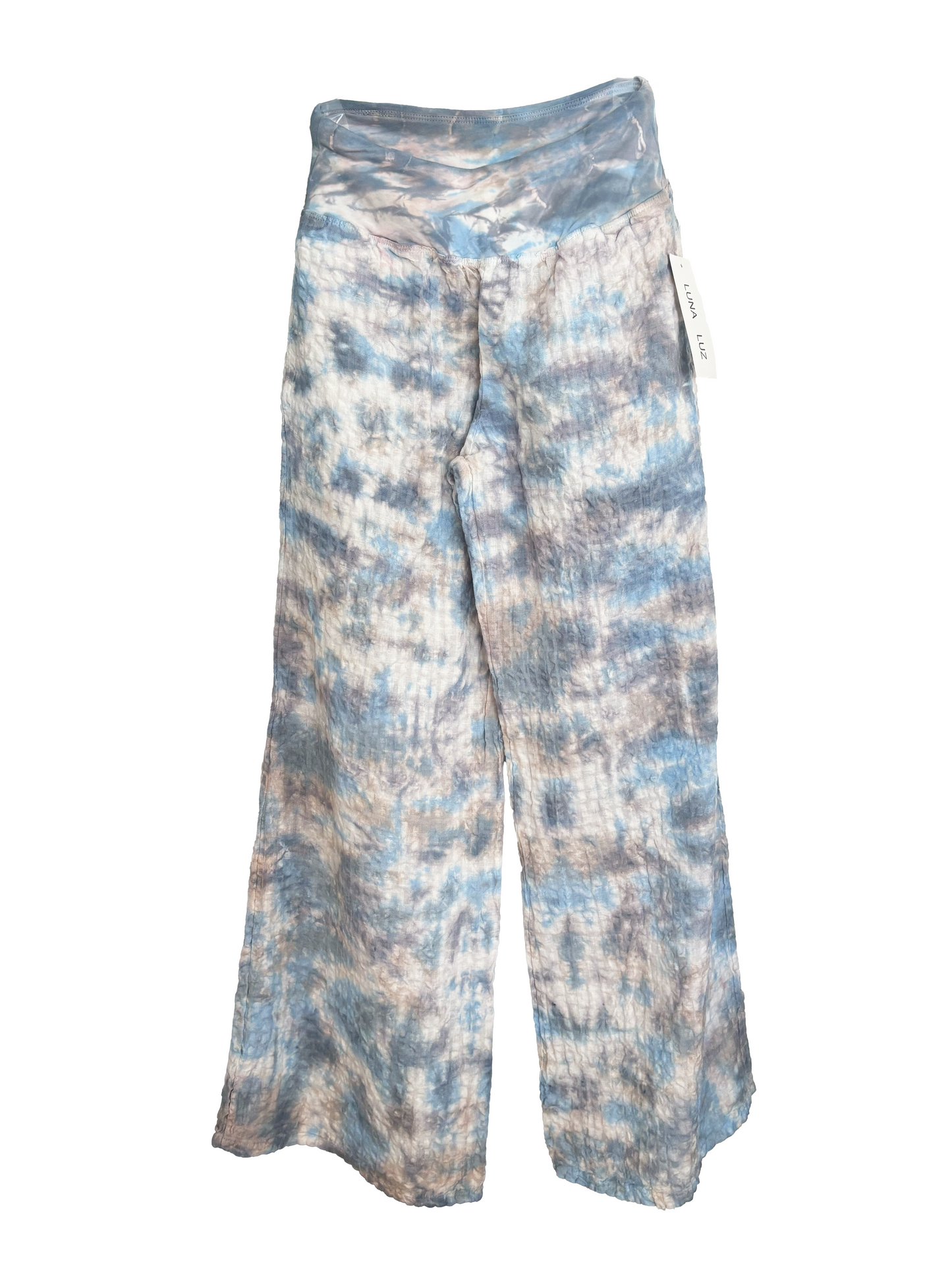 Luna Luz La Costa Pant - Light Blue/Khaki Tie Dye