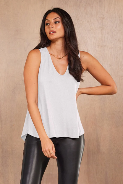 LA Made Grace Tank Top - White