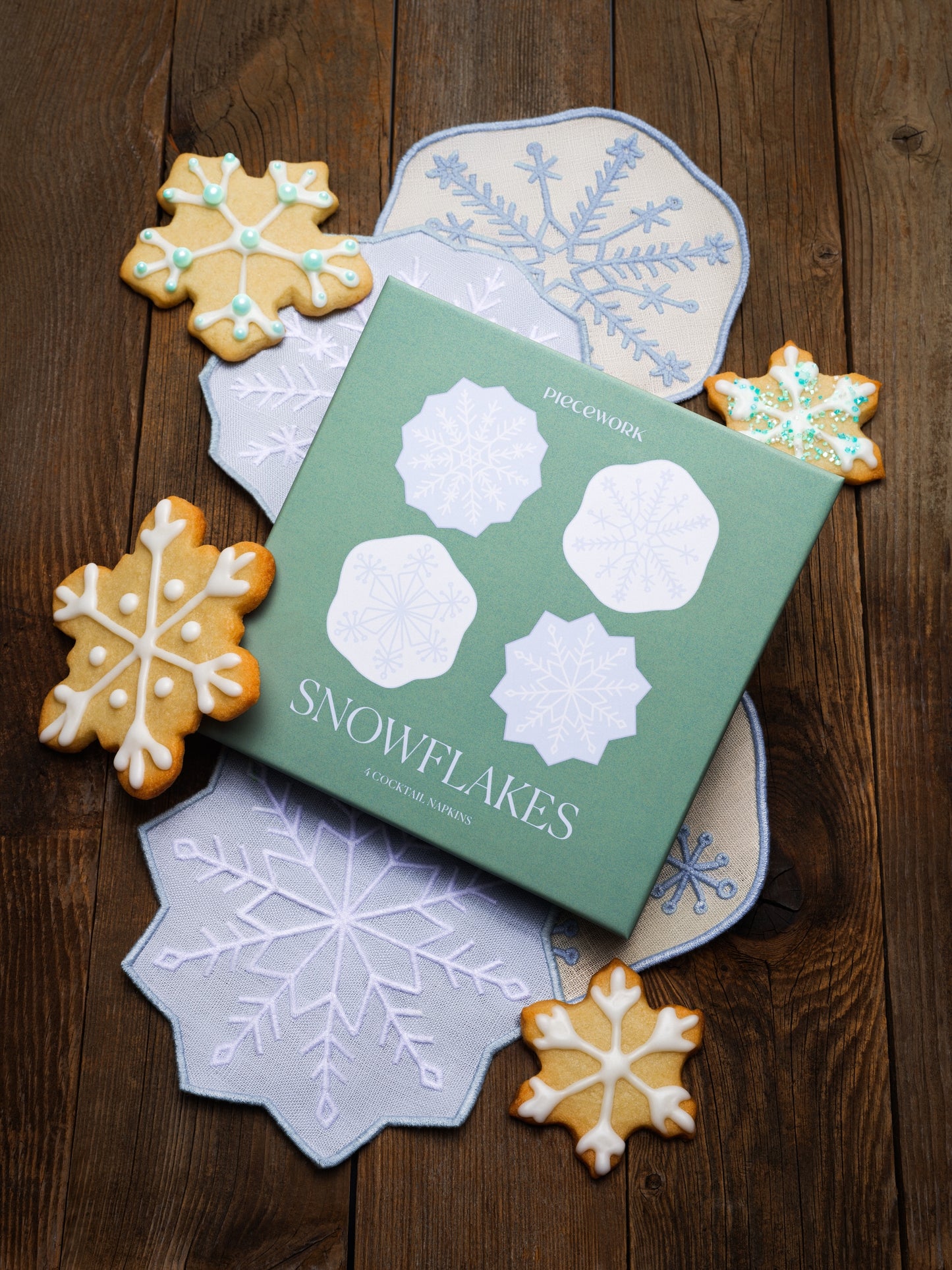 Novelty Cocktail Napkins - Snowflake