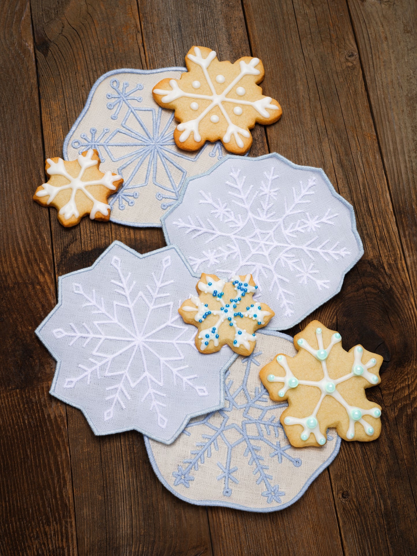 Novelty Cocktail Napkins - Snowflake