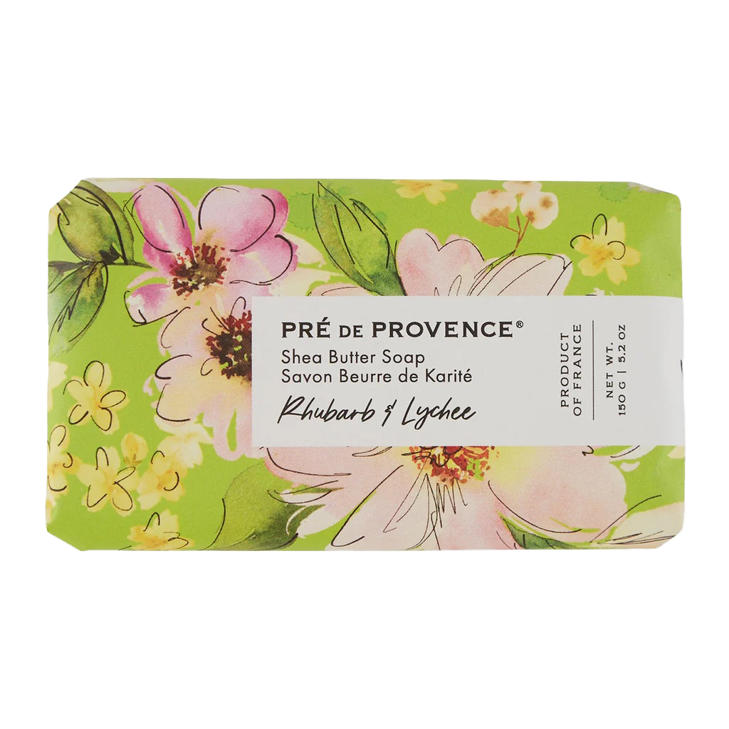 Pré de Provence Soap Bar - Rhubarb & Lychee