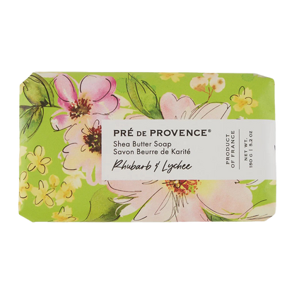 Pré de Provence Soap Bar - Rhubarb & Lychee