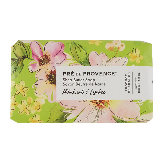 Pré de Provence Soap Bar - Rhubarb & Lychee