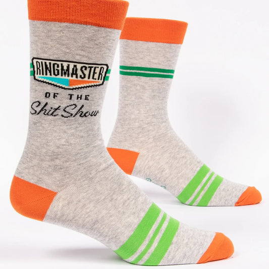 BlueQ Men's Crew Socks - Ringmaster