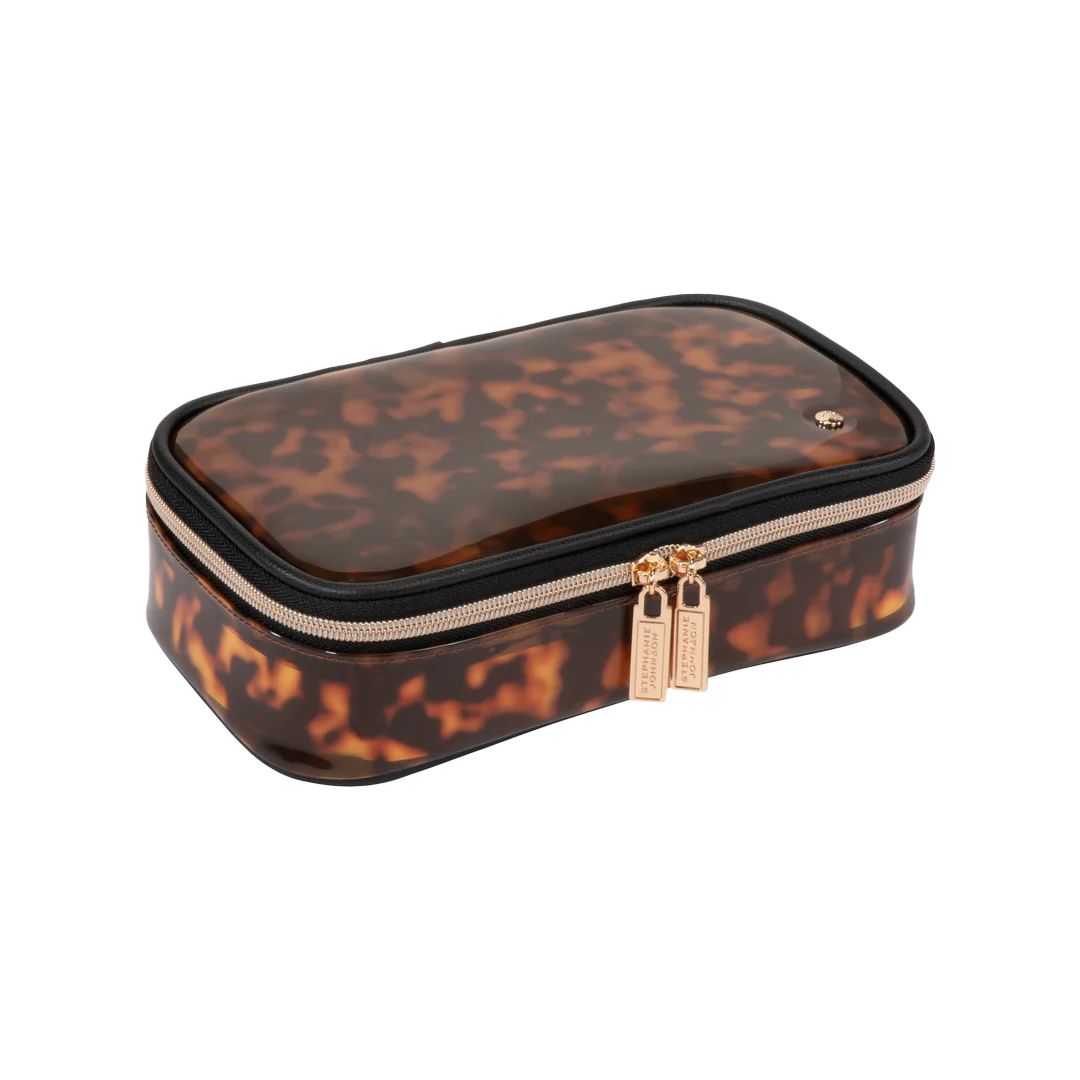 Stephanie Johnson - Claire Medium Makeup Case - Clear Tortoise