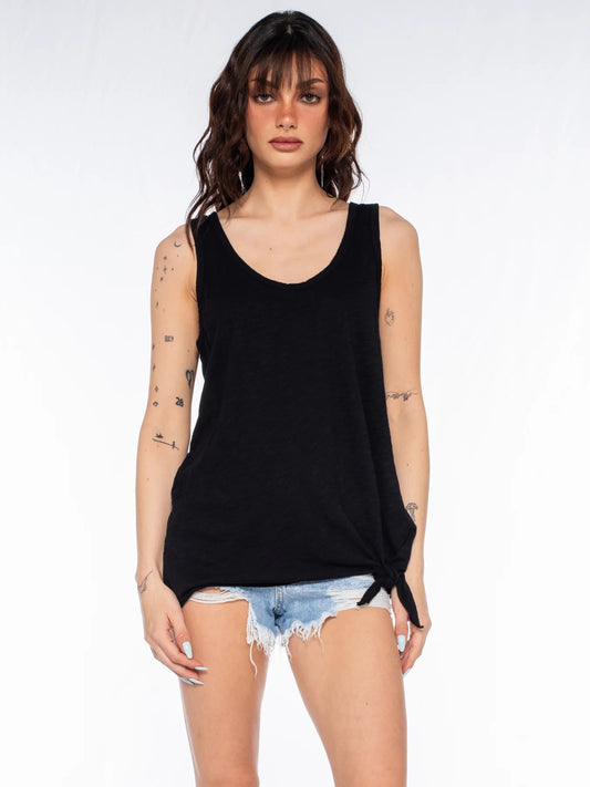 Wilt Side Tie Tank - Black