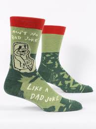 BlueQ Men's Crew Socks - No Bad Joke